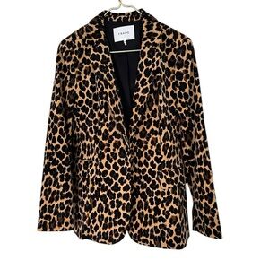 Frame • Classic Cheetah Velvet Blazer NWOT